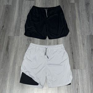 Duofiers Mens 2 in 1 Running Short